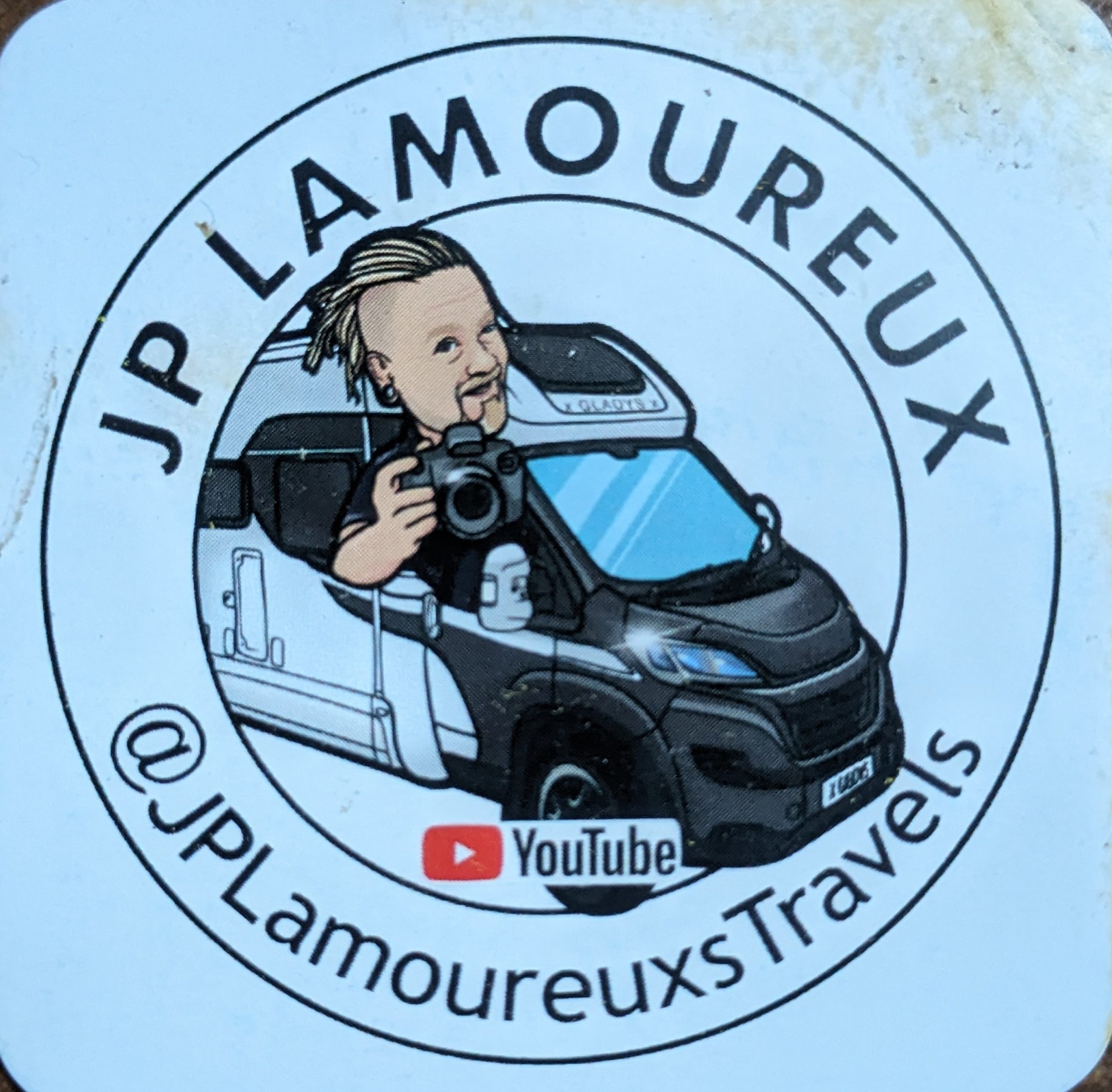 carte de visite du youtuber JP Lamoureux